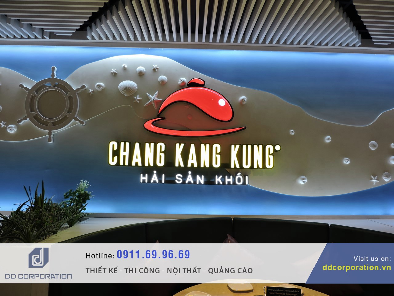 công trình nhà hàng chang kang kung aeon mall tân phú